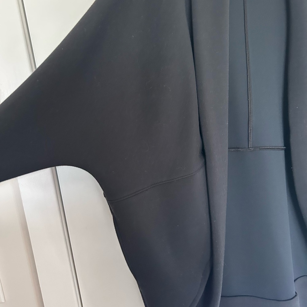 Spanx Air Essentials Black Open Front Draped Cardigan Size M/L - Picture 3 of 4